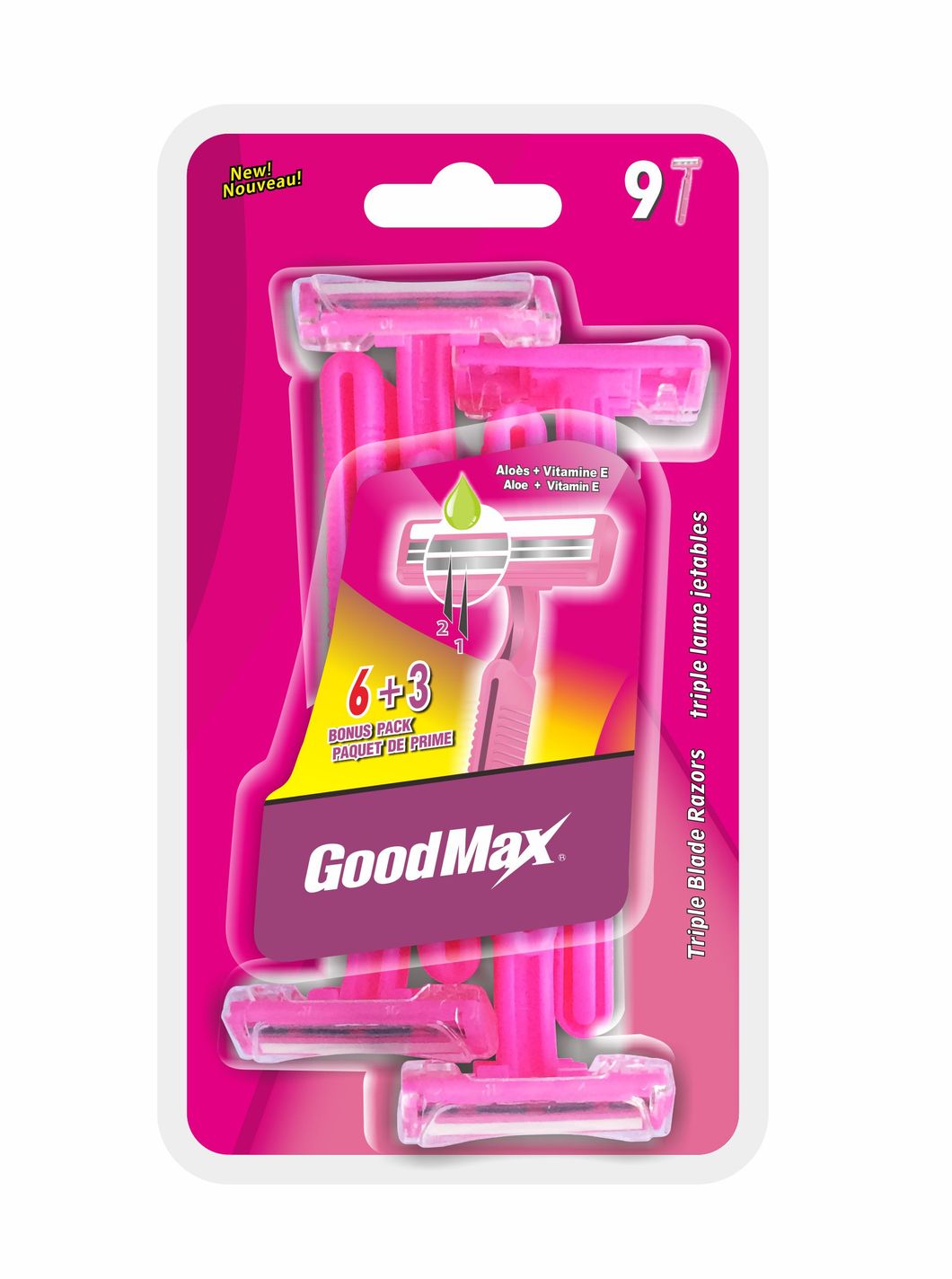 Twin Blade Hot Items Disposable Razor for Women
