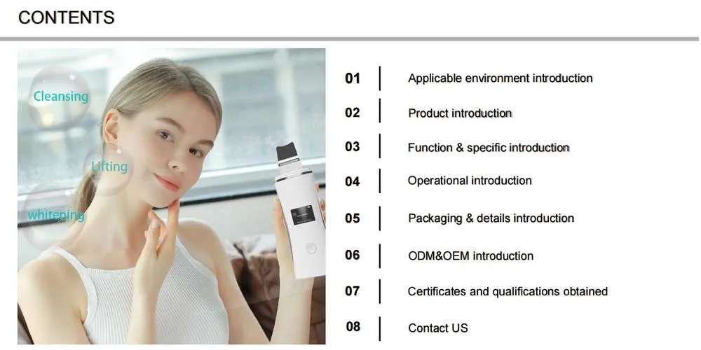 Ultrasonic Skin Scrubber Curved Design Facial Spatula