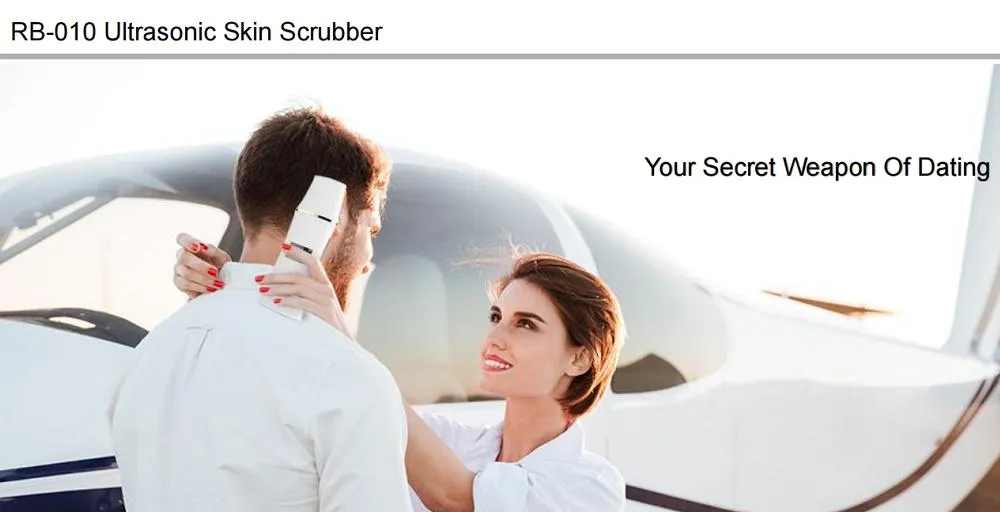 Ultrasonic Skin Scrubber Curved Design Facial Spatula